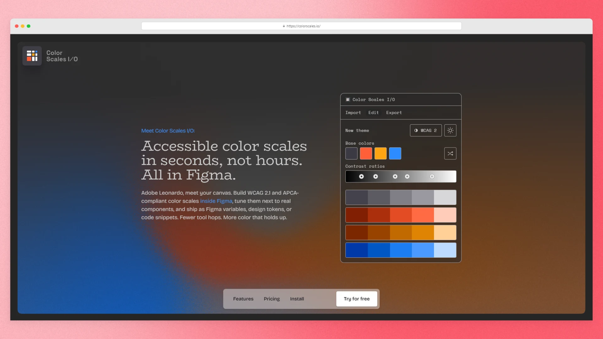 Color Scales IO Figma tool